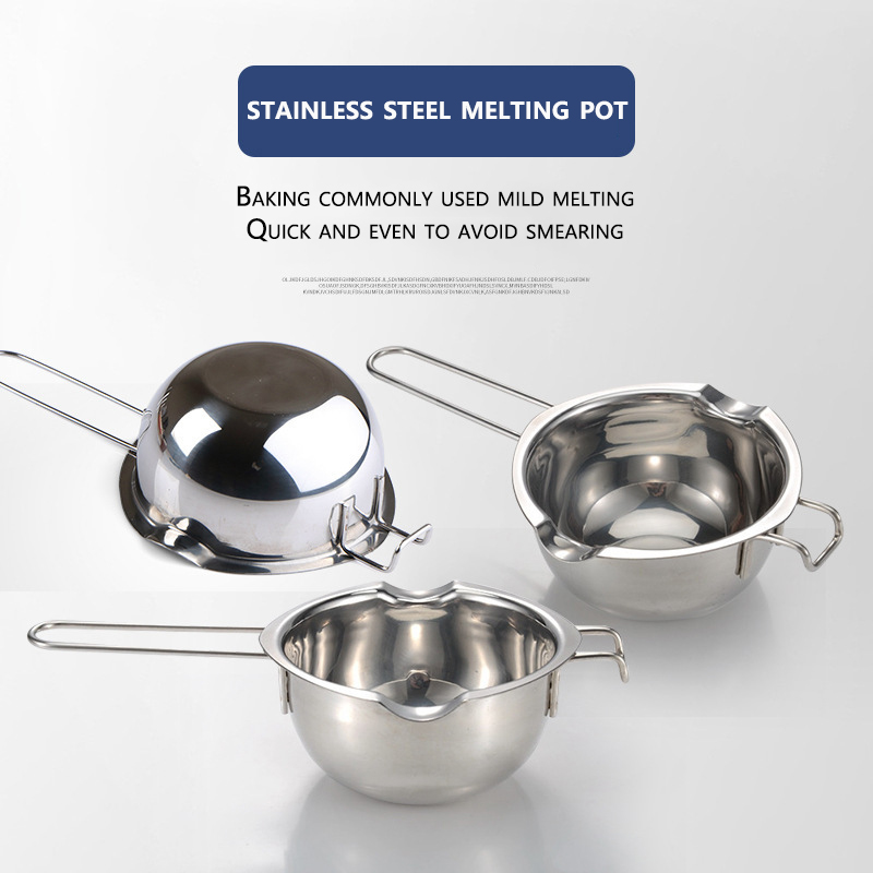 Candle Making Jars - Stainless Steel Wax Melting Pot Long