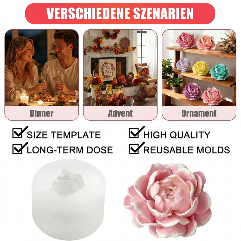 Jasmine flower candle silicone - Candle Making Jars review and price