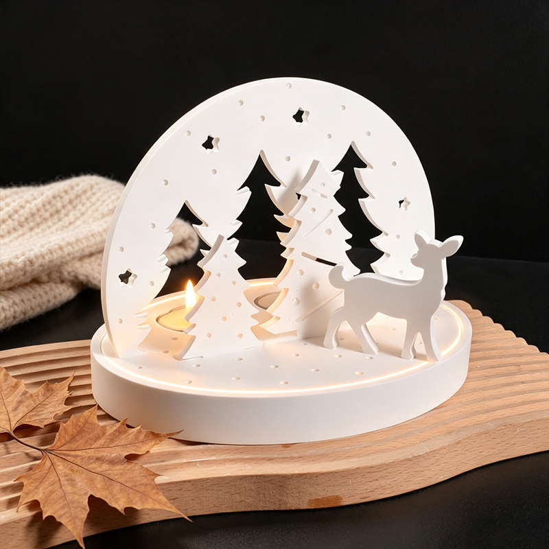 Christmas Elk Tealight Candle  - Candle Making Tools review and price