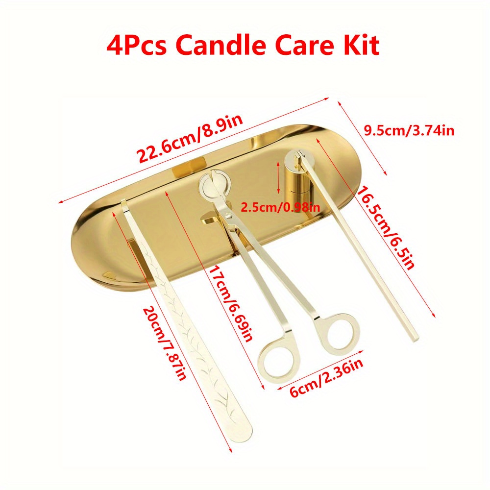 4pcs/set Luxury Candle Care Ki - Candle Making Tools review and price