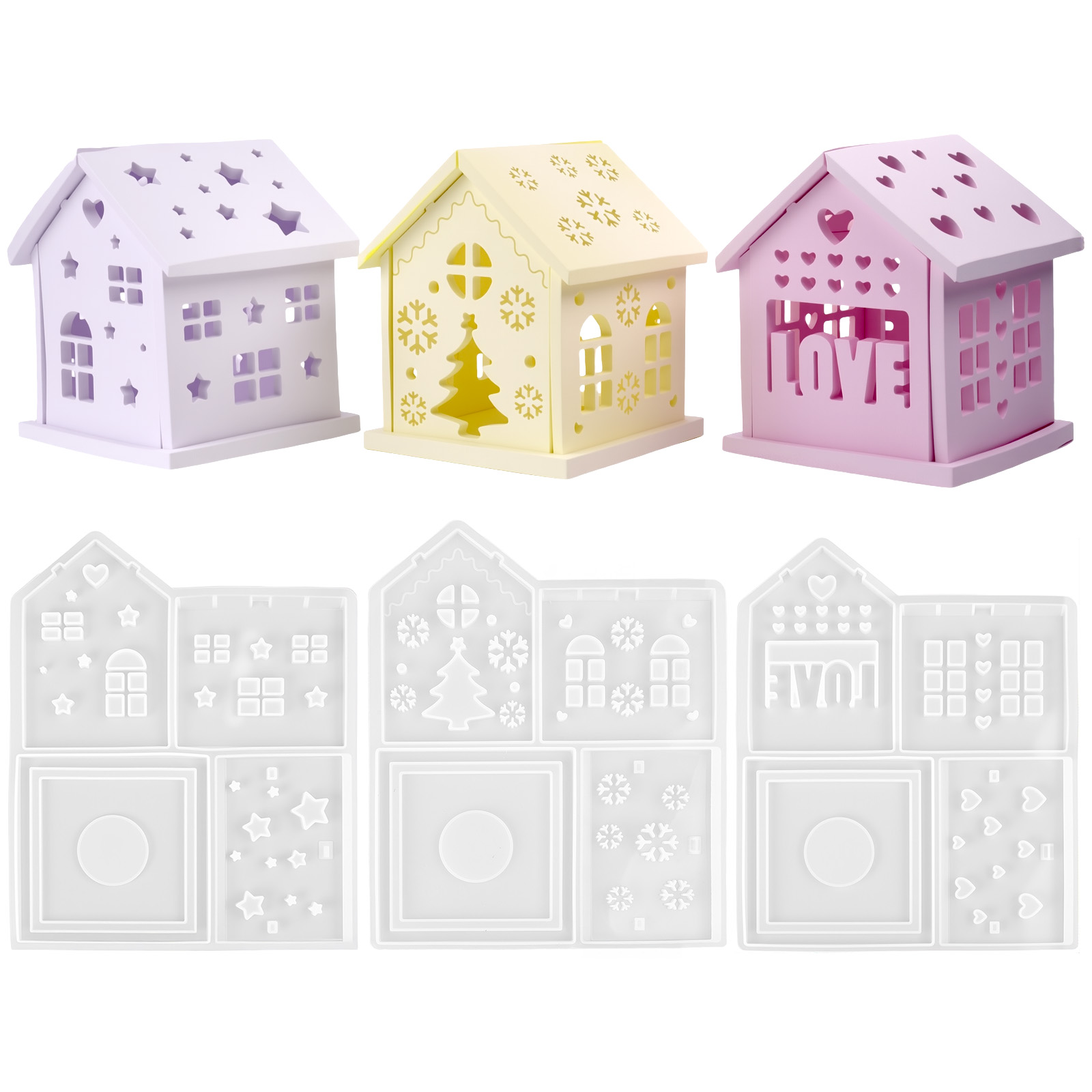 3D House Silicone Mold DIY Chr - Candle Making Tools review and price