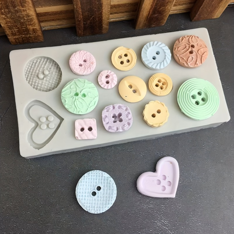 Buttons Shape Silicone Mold Si - Candle Making Tools review and price