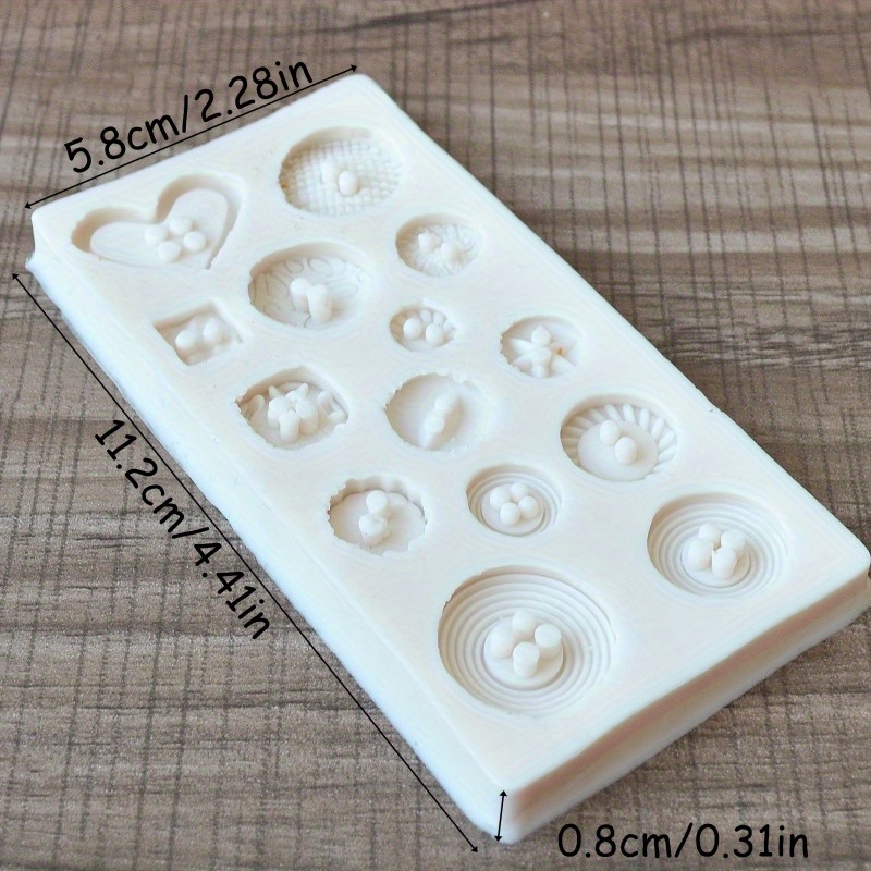Buttons Shape Silicone Mold Si - Candle Making Tools review and price