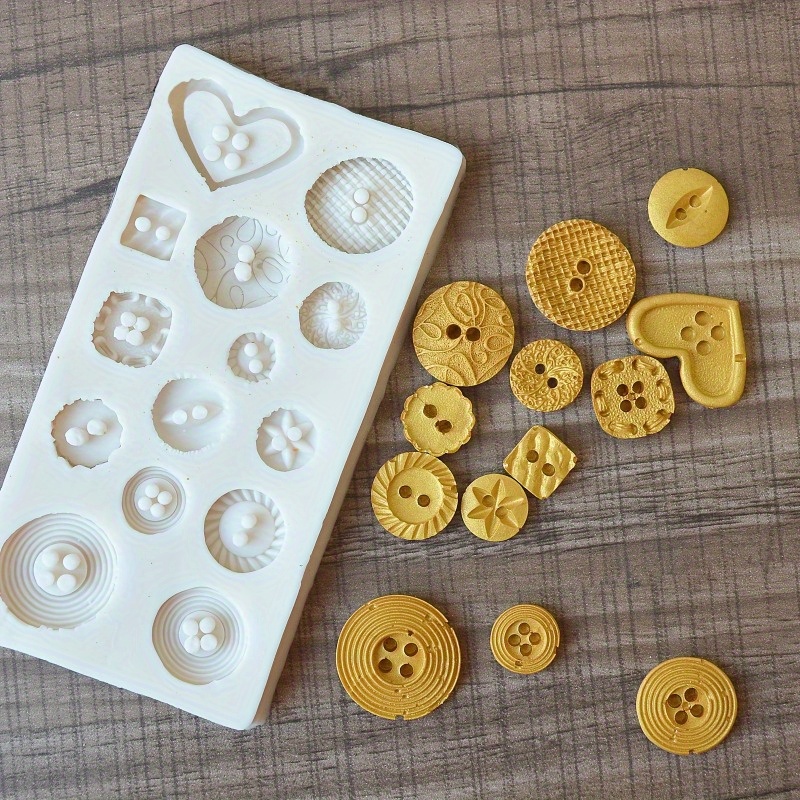 Buttons Shape Silicone Mold Si - Candle Making Tools review and price