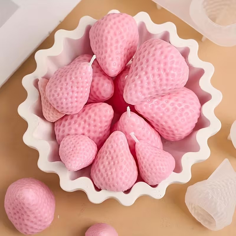 Strawberry Silicone Candle Mol - Candle Making Tools review and price