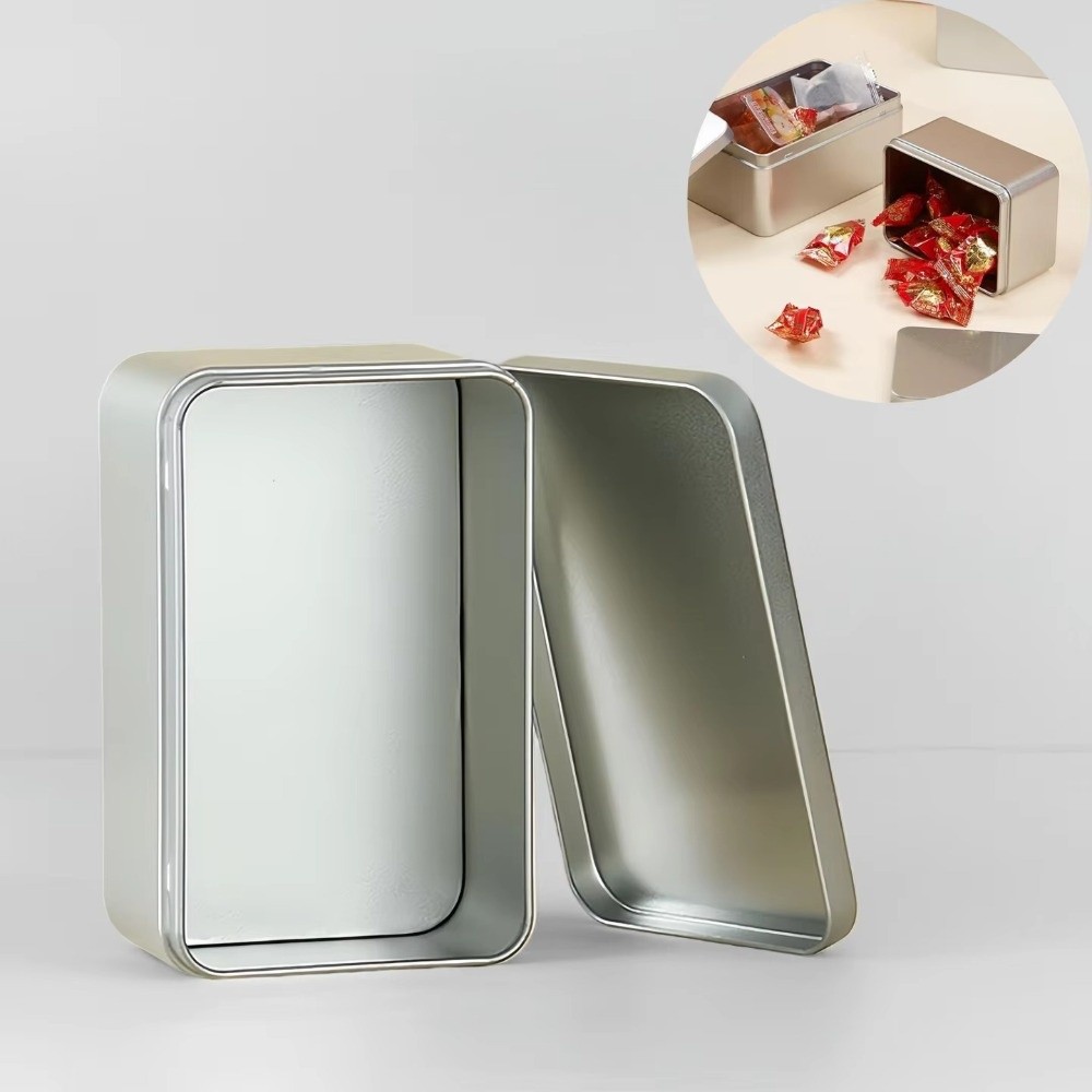 New Solid Color Tin Box Tinpla - Tin Container Lid review and price