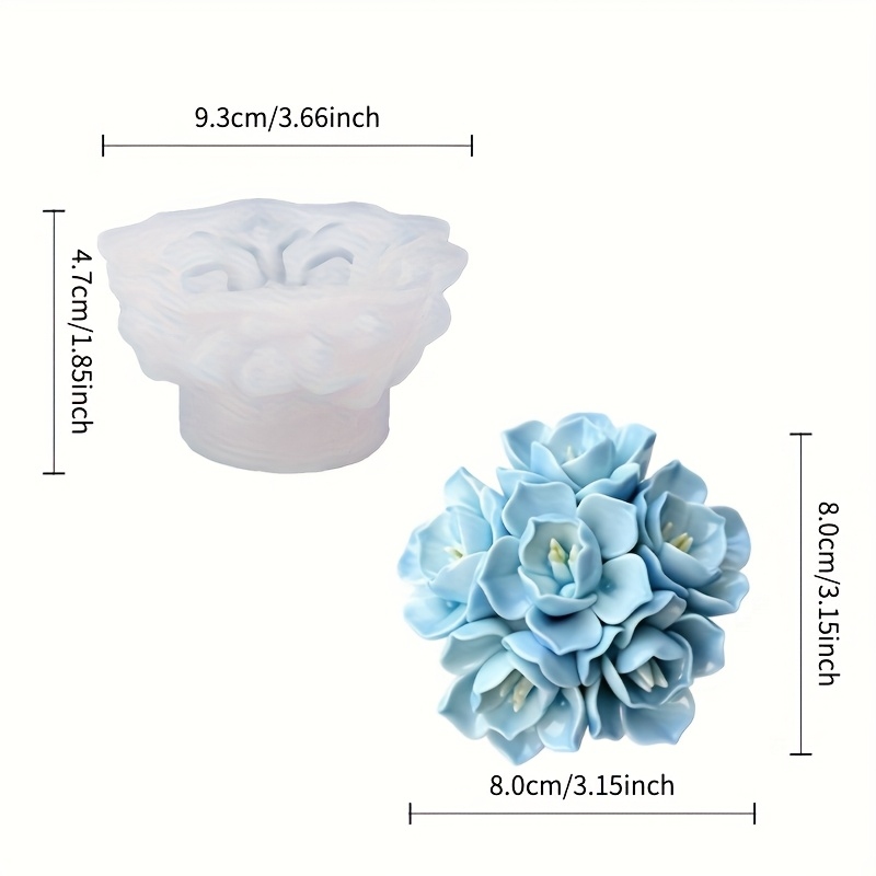 1 Hydrangea Candle Silicone Mo - Candle Making Tools review and price