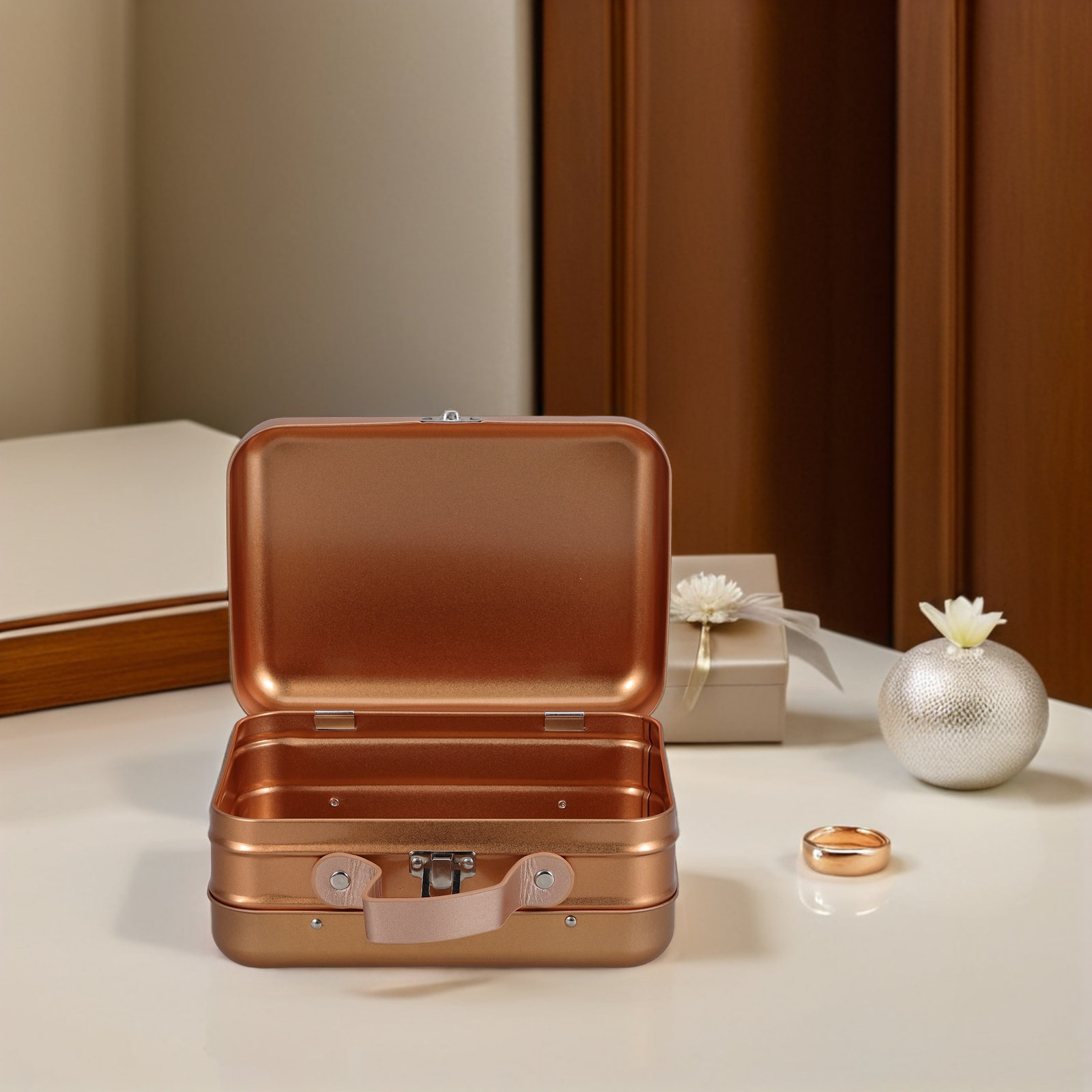 Decorative Metal Tin Storage B - Tin Container Lid review and price