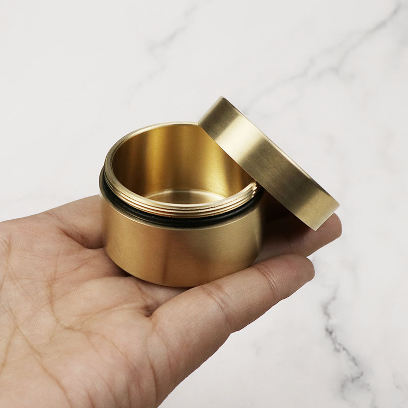 Brass Medicine Box Pill Jewelr - Tin Container Lid review and price