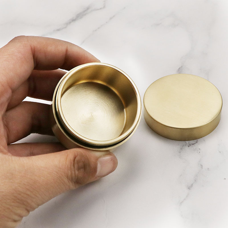 Brass Medicine Box Pill Jewelr - Tin Container Lid review and price