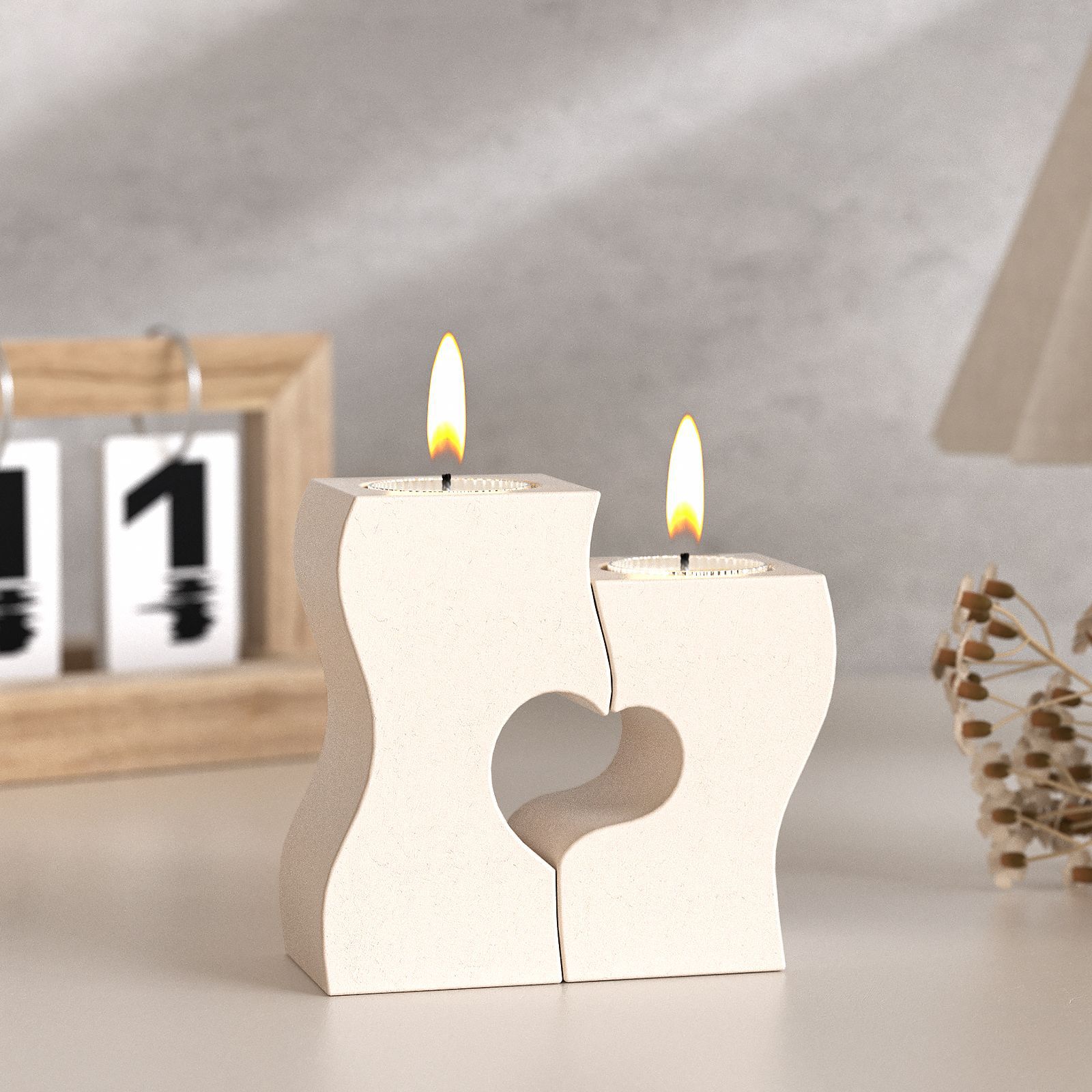 S Heart Candlestick Silicone M - Candle Making Tools review and price