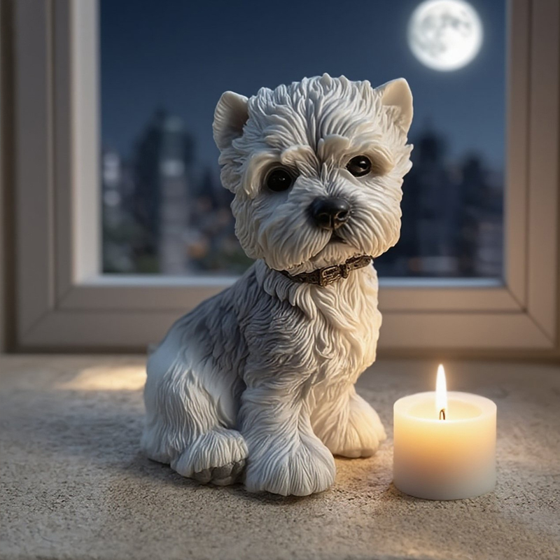 Cute Puppy Dog West Highland T - Candle Making Yorkshire review and price