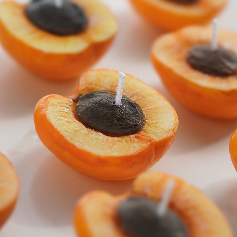 3D Apricot Fruit Candle Silico - Candle Making Tools review and price