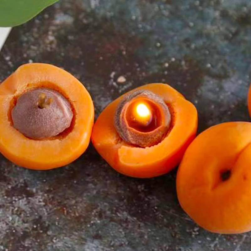 3D Apricot Fruit Candle Silico - Candle Making Tools review and price