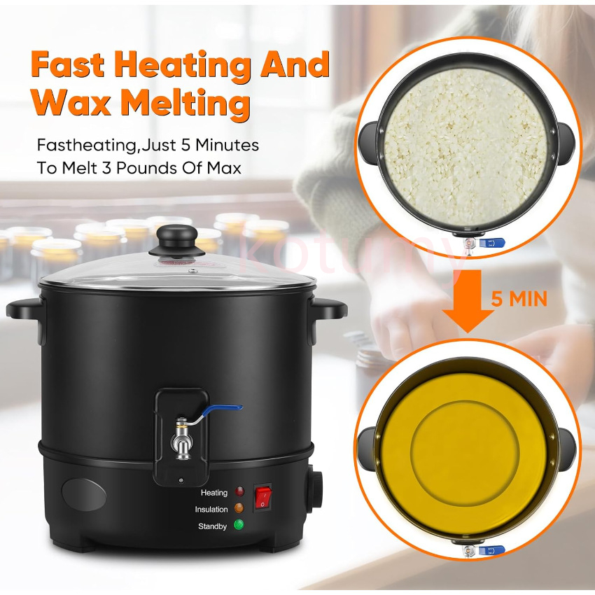 6L Small  Wax Melter Paraffin  - Candle Making Machine review and price