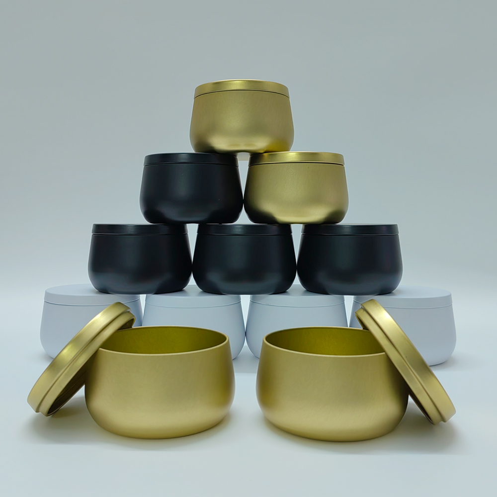 12pcs 8oz White Black Gold Met - Tin Container Lid review and price