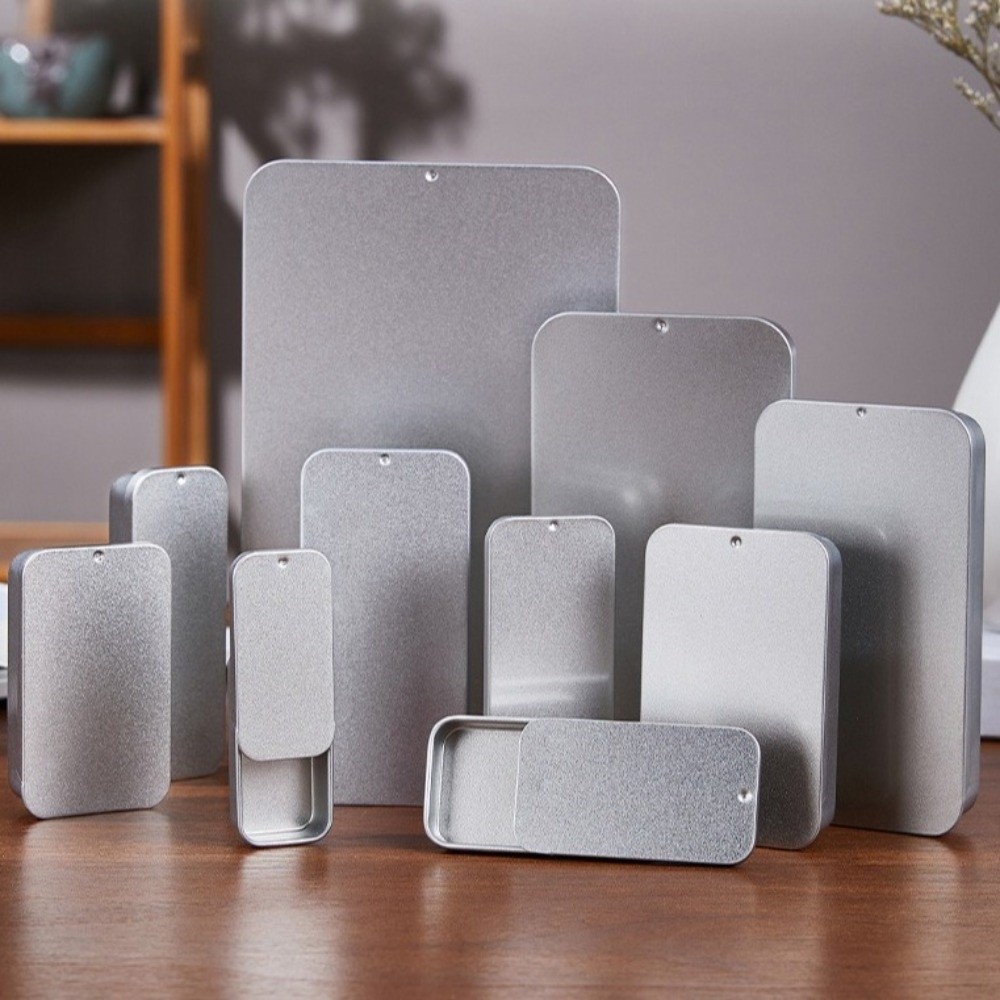 Multi Size Sliding Lid Tin Box - Tin Container Lid review and price