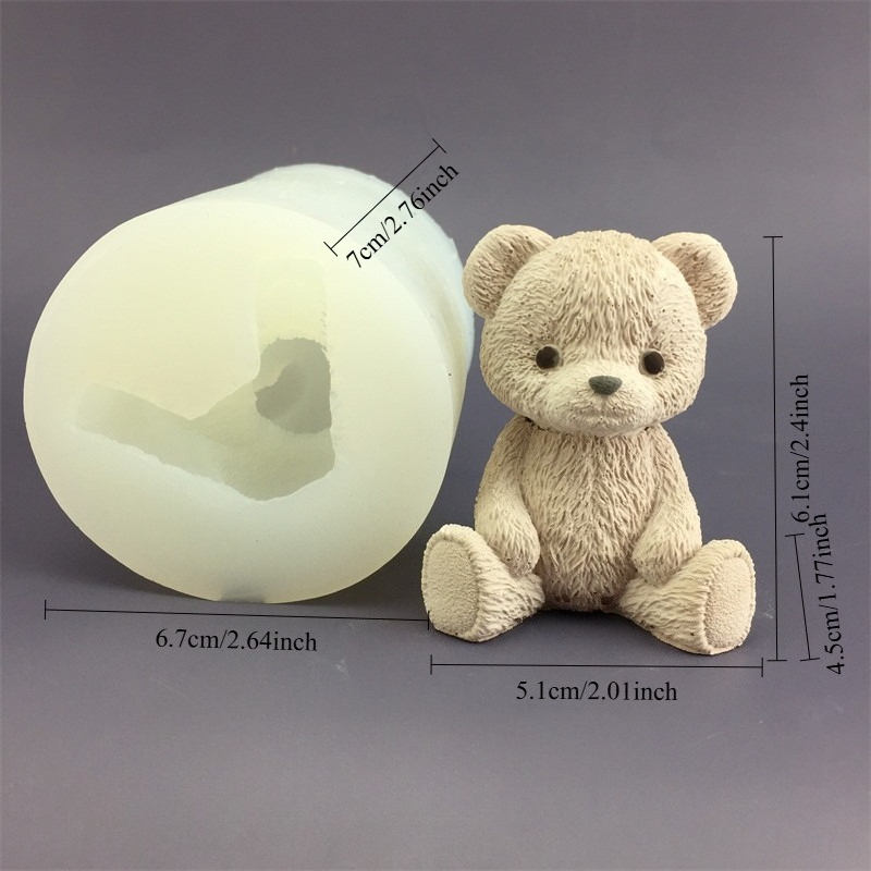 Cute Bear Honey Jar Silicone C - Candle Making Jars review and price