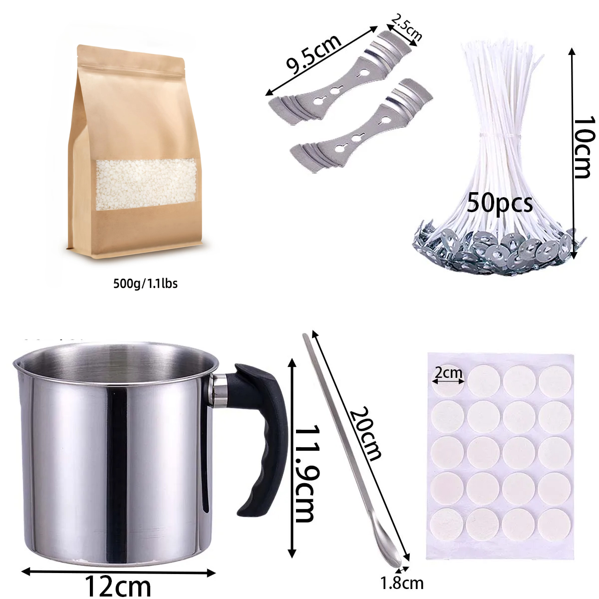 DIY Scented Candle Making Tool - Candle Making Jars review and price