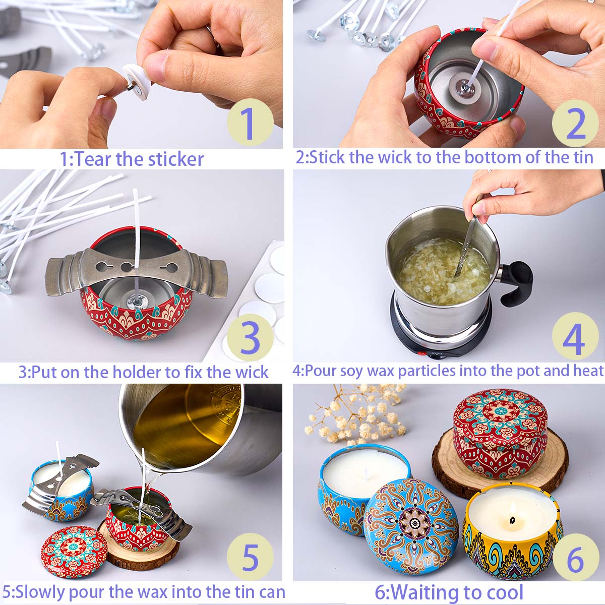 DIY Scented Candle Making Tool - Candle Making Jars review and price