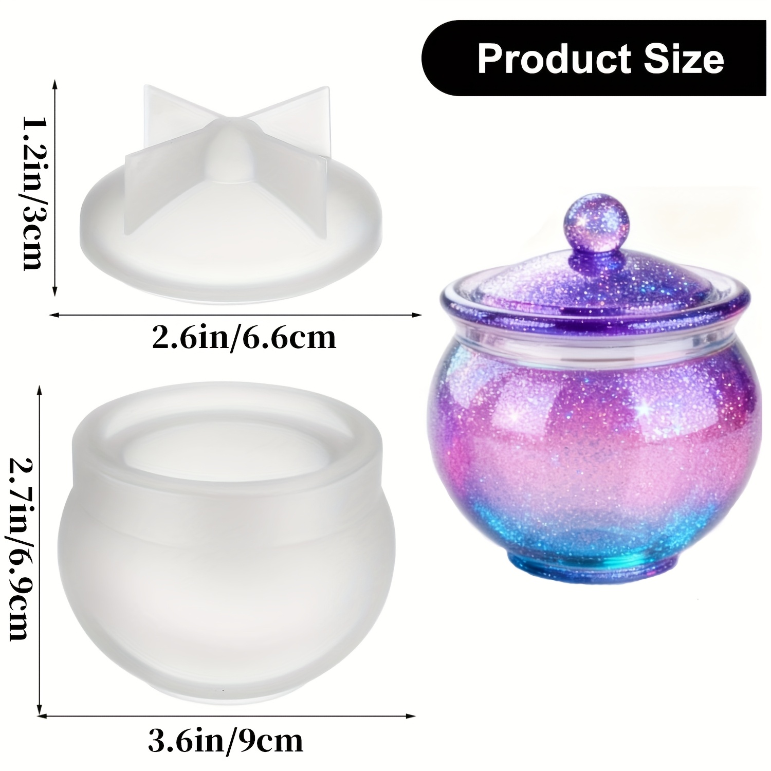 1 set of round resin can molds - Candle Making Jars review and price